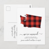 prettige feestdagen | We hebben ons verplaatst | W Briefkaart (Voorkant / Achterkant)