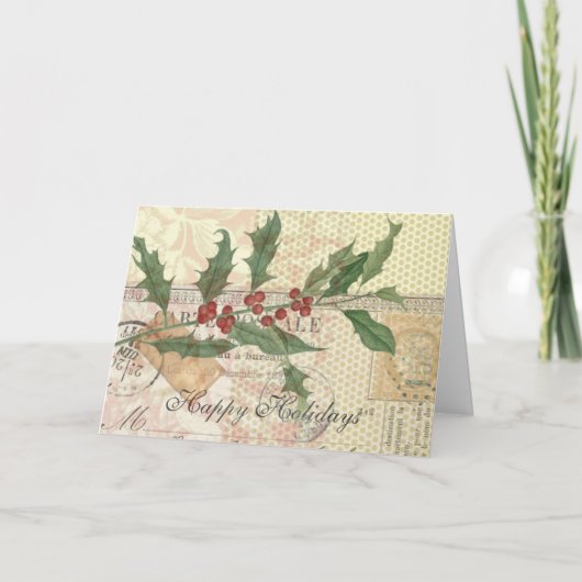 prettige feestdagen Wenskaart (Voorkant)