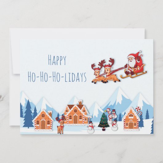 Prettige feestdagen Whimsical Feestdagenkaart (Voorkant)