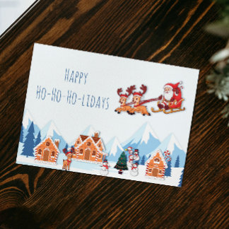 Prettige feestdagen Whimsical Feestdagenkaart