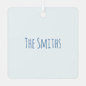 Prettige feestdagen Whimsical Metalen Ornament (Achterkant)