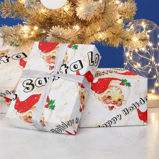 Prettige feestdagen Wikkelpapier kerstman Cadeaupapier (Feestdagen)