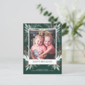 Prettige feestdagen Winter Foliage Groen (Staand voorkant)