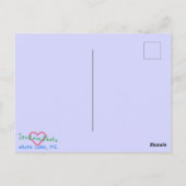 prettige feestdagen WINTER PATH BRIEFKAART (Achterkant)