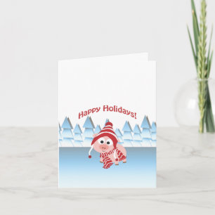 prettige feestdagen Winter Pig Kaart