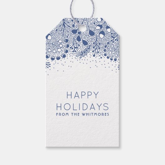 Prettige feestdagen Winter Wonderland Cadeaulabel (Voorkant)