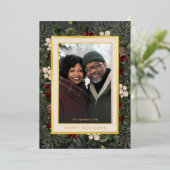 Prettige feestdagen Winterbessen zwart (Staand Voorkant)