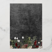 Prettige feestdagen Winterbessen zwart (Achterkant)