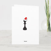 Prettige feestdagen winterkerstman bedankkaart (Achterkant)