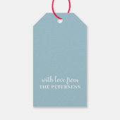 Prettige feestdagen Winterkonijn Cadeaulabel (Achterkant)