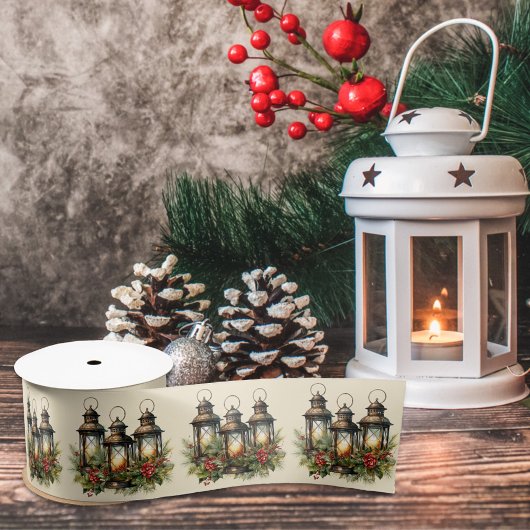 Prettige feestdagen Winterlantaarns Lint