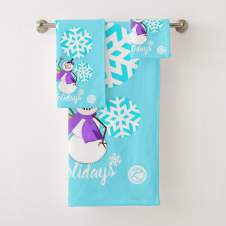 PRETTIGE FEESTDAGEN : wintervrienden Bad Handdoek