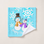 PRETTIGE FEESTDAGEN : wintervrienden Bad Handdoek (Wasdoekje)