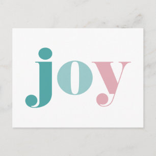 prettige feestdagen   Wishing you Joy Briefkaart