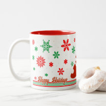 prettige feestdagen X Mas Tree-Mok
