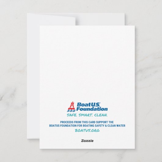 Prettige Feestdagen- Zeekaart Feestdagenkaart (Achterkant)