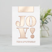 PRETTIGE FESTDAGEN Vreugde Folie Feestdagenkaart (Staand Voorkant)