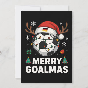 Prettige Goalmas - Grappig Voetbal Kerstfeest Kaart