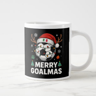 Prettige Goalmas Italië - Grappig Voetbal Kerstmis Extra Grote Beker