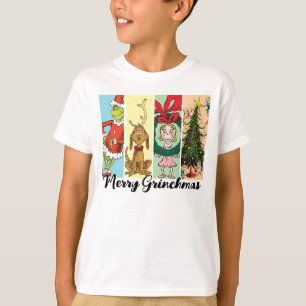 Prettige Grinch-kerst Kerst Collage T-shirt