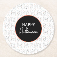 Prettige Halloween Geest Snoep Hand Lettering Dood