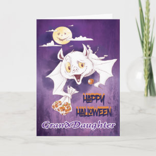 Prettige Halloween kaart kleindochter