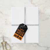 Prettige Halloween spin Cadeaulabel (Met Touw)