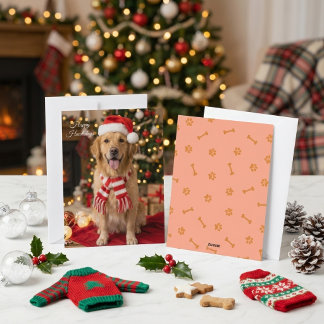 Prettige Howlidays Golden Retriever Kerstmis Feestdagenkaart