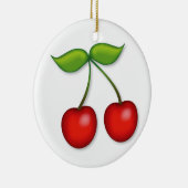 Prettige kersenkerst keramisch ornament (Rechts)