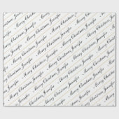 Prettige kerst aangepaste naam chic persoonlijk cadeaupapier (Vlak)