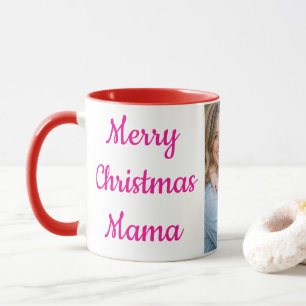 Prettige kerst mama gepersonaliseerde fotomok Ro Mok
