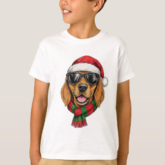 Prettige Kerst met een hond T-shirt