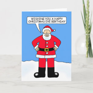 Prettige kerstavend verjaardag 24 december kaart