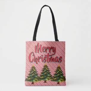 Prettige Kerstboom Candy Cane Pret Vakantie Draagtas