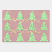 prettige kerstboom inpakpapier vel (Voorkant)