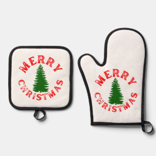 PRETTIGE KERSTBOOM OVENWANT & PANNENLAP SET