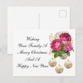 Prettige Kerstdagen Briefkaart (Voorkant / Achterkant)