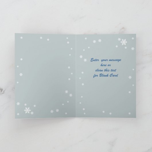 Prettige Kerstdagen. Carte de Noël en néerlandais (Intérieur)