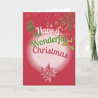 Prettige kerstdagen feestdagen kaart