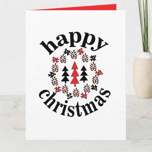 Prettige kerstdagen kaart (Voorkant)