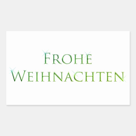 PRETTIGE KERSTDAGEN RECHTHOEK KERST Sticker (Voorkant)