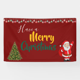 Prettige kerstdagen spandoek