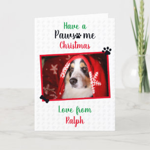 Prettige kerstdagen van de hond kaart