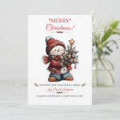 Prettige kerstkaart (Staand voorkant)