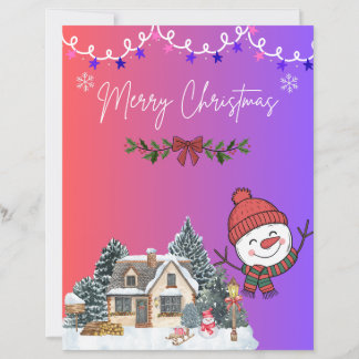 Prettige kerstkaart met kerstwensen