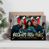 Prettige Kerstkaart Verhuisbericht Folie Feestdagenkaart