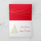 prettige kerstvrede op aarde feestdagen kaart (Binnen)