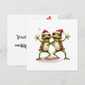 Prettige Kikker Kerst Kaart (Voorkant / Achterkant)