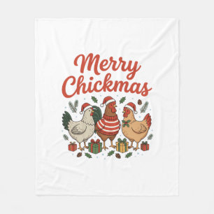 Prettige Kippkerstmis K kippenkerstmis Fleece Deken