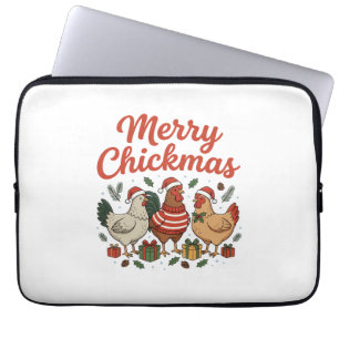 Prettige Kippkerstmis Kippkerstmis Laptop Sleeve